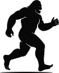 Fototapeta premium Bigfoot Silhouette SVG – Sasquatch Cut File