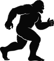 Fototapeta premium Bigfoot Silhouette SVG – Sasquatch Cut File