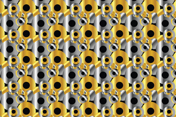 Concept Infinity, Gold Number 8 pattern lucky number, rich black background