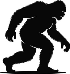 Fototapeta premium Bigfoot Silhouette SVG – Sasquatch Cut File