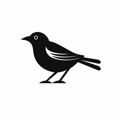 Obraz premium Artistic depiction of elegant avian creature creates a stunning bird silhouette