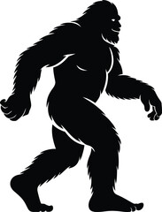 Fototapeta premium Bigfoot Silhouette SVG – Sasquatch Cut File