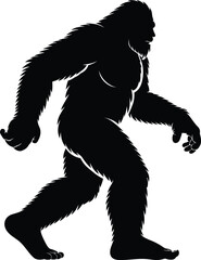Fototapeta premium Bigfoot Silhouette SVG – Sasquatch Cut File
