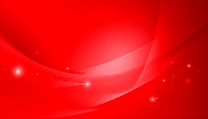 Abstract design featuring flowing, elegant curves and glowing highlights against a vibrant red background.