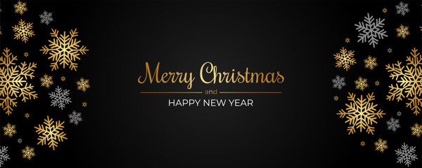 Merry Christmas and Happy New year greetings illustration vector benner post  © Ravi Vadhiya 