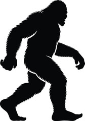 Fototapeta premium Bigfoot Silhouette SVG – Sasquatch Cut File