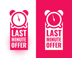last minute offer background for business marketing