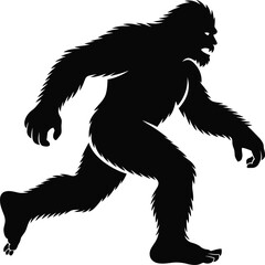 Bigfoot Silhouette SVG – Sasquatch Cut File