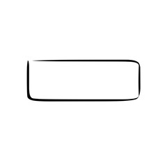 Rectangle frame hand drawn