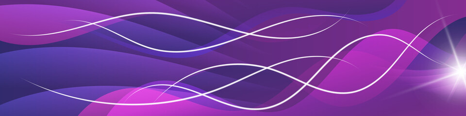 Elegant art banner in purple tones Great illustration template for designing blogs, social media accounts, corporate design, advertising and other projects.