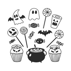 Halloween element set