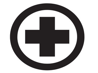 Sacred cross silhouette vector illustration decorative design