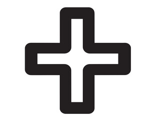 Obraz premium Holy cross icon silhouette vector illustration artwork