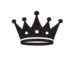 Regal crown jewelry silhouette vector illustration drawing