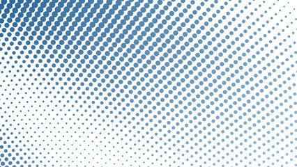 Steel Blue Halftone Abstract Background with Modern Gradient Dots and Stylish Geometric Texture Design