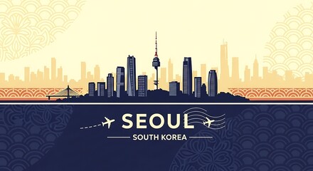 Seoul South Korea Cityscape.