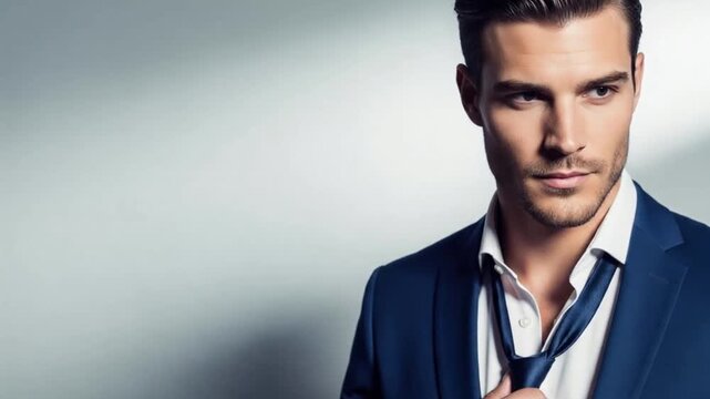 Cooler junger Mann mit gel&ouml;ster Kravatte