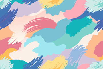 Abstract Pastel Brushstrokes