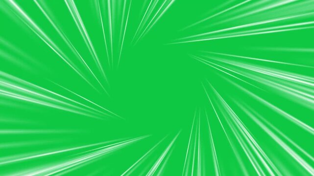 Light rays effect on green screen background motion graphic effects. 