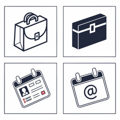 set of icons