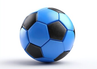 Fototapeta premium Blue and black soccer ball (3)