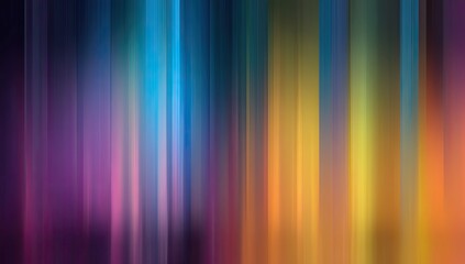Abstract vertical streaks of blended vibrant colors
