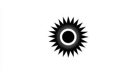 Fototapeta premium Abstract sun symbol