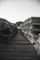 Lobster traps on Cape Breton