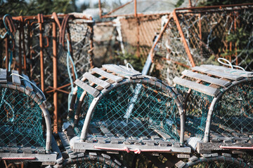 Lobster traps on Cape Breton