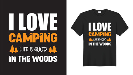 Camping t-shirt design vector illustration