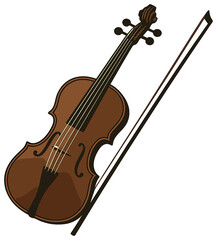 Fototapeta premium Music equipment 3d icon set. featuring violin, bow, notes, treble clef, guitar, drum, and piano symbols