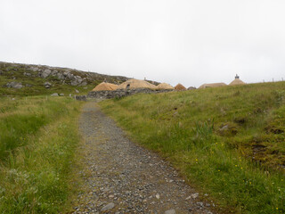 Gearranan Blackhouse Village, en Lewis & Harris, Islas H&eacute;bridas, Escocia