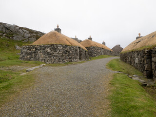 Gearranan Blackhouse Village, en Lewis & Harris, Islas H&eacute;bridas, Escocia