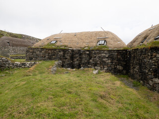 Gearranan Blackhouse Village, en Lewis & Harris, Islas H&eacute;bridas, Escocia