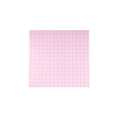 Fototapeta premium Delicate Pink Grid Paper Isolated on Black, Geometric Abstract Background