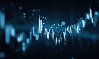 Abstract stock market chart
