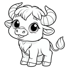 Obraz premium little buffalo with its smile