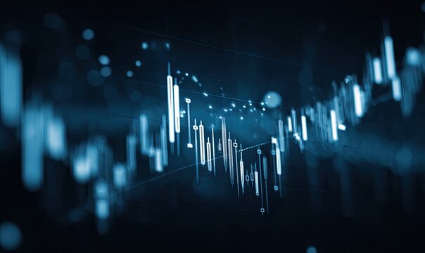 Abstract stock market chart - Powered by Adobe