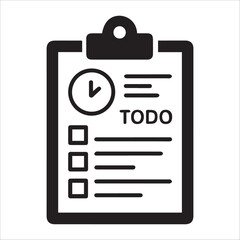 Clipboard with checklist and check mark vector illustration icon design