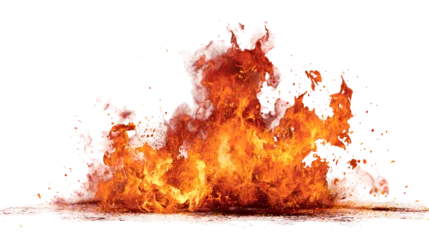 Nahtlose Fototapete Airtex Feuer & Flamme Fiery explosion intense flames burning bright hot fire  © Jannat00