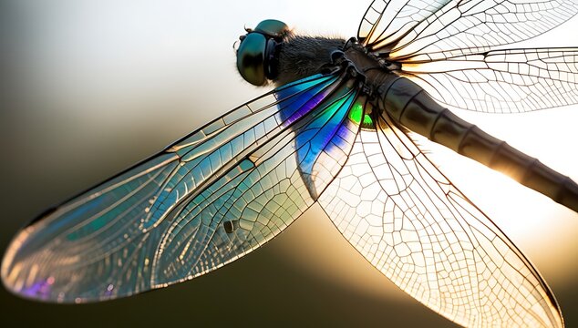 close up of dragonfly - Powered by Adobe