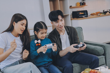 Family spends their free time together