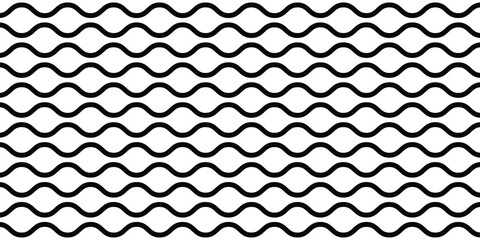 Fototapeta premium water line icon various wave logo set. Wave pattern, geometric tiles, curvy lines of water stream, ocean and sea surf icon set. Black outline symbols vector illustration.