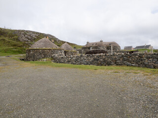 Gearranan Blackhouse Village, en Lewis & Harris, Islas H&eacute;bridas, Escocia