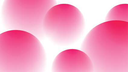 Pink Abstract Background: Gradient Circles Design for Presentations and Websites vector
