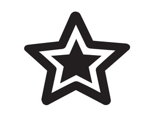 Stylish star ornament silhouette artwork perfect for festive celebration stock art