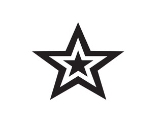 Obraz premium Unique star shape silhouette stock image with sparkling decorative visual elements