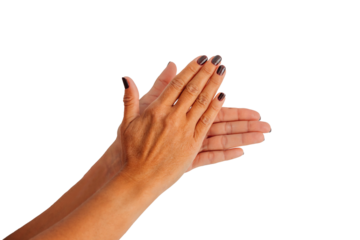 hands isolated on background