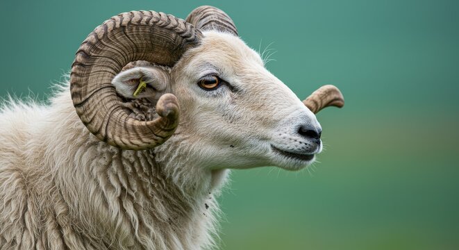 Majestic Ram Portrait