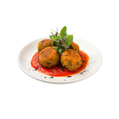 Delicious Quinoa and Spinach Meatballs in Tomato Sauce